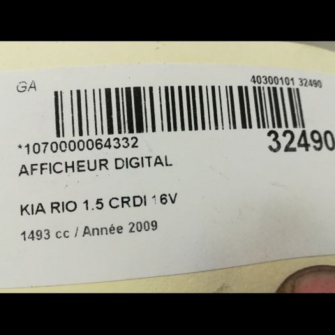 Afficheur digital occasion KIA RIO II Phase 1 09-2005->11-2009 1.5 CRDI 4