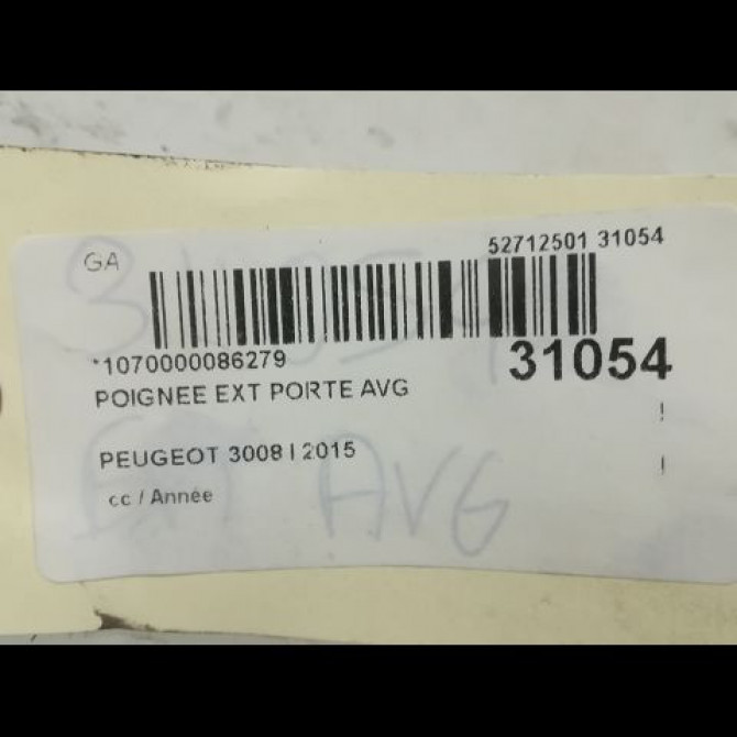 Poignee ext porte avg occasion PEUGEOT 3008 I 9101KJ 3