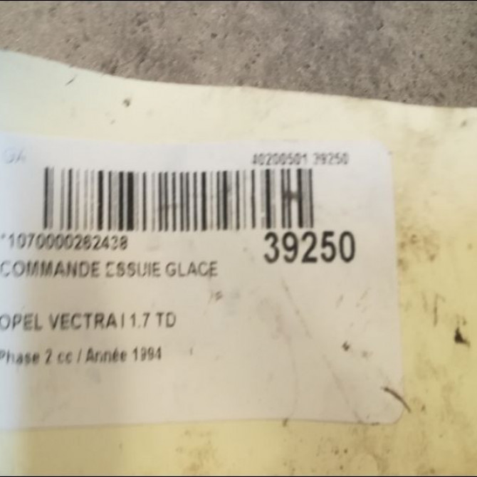Commande essuie glace occasion OPEL VECTRA I Phase 2 07-1992->06-1995 1.7 TD 3