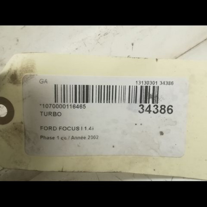 Turbo occasion FORD FOCUS I Phase 1 10-1998->09-2004 1.4i 4
