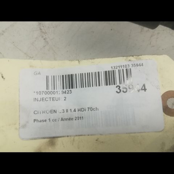 occasion CITROEN C3 II Phase 1 11-2009->02-2013 1.4 HDi 70ch 1980EJ 3