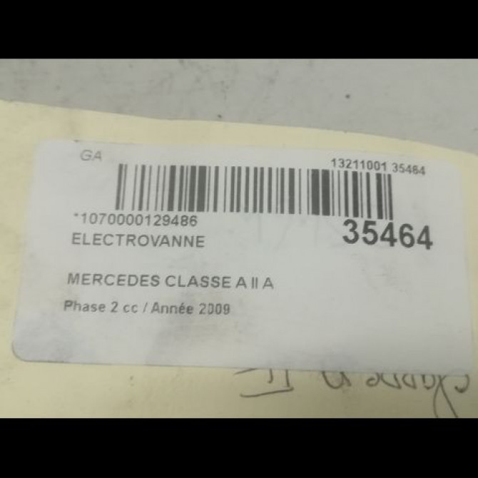 Electrovanne occasion MERCEDES CLASSE A II Phase 2 04-2008->06-2012 A 180 CDI 3