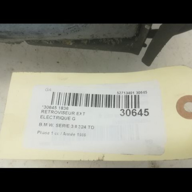 Retroviseur exterieur electrique gauche occasion B.M.W. SERIE 3 II Phase 1 06-1983->01-1991 324 TD 3