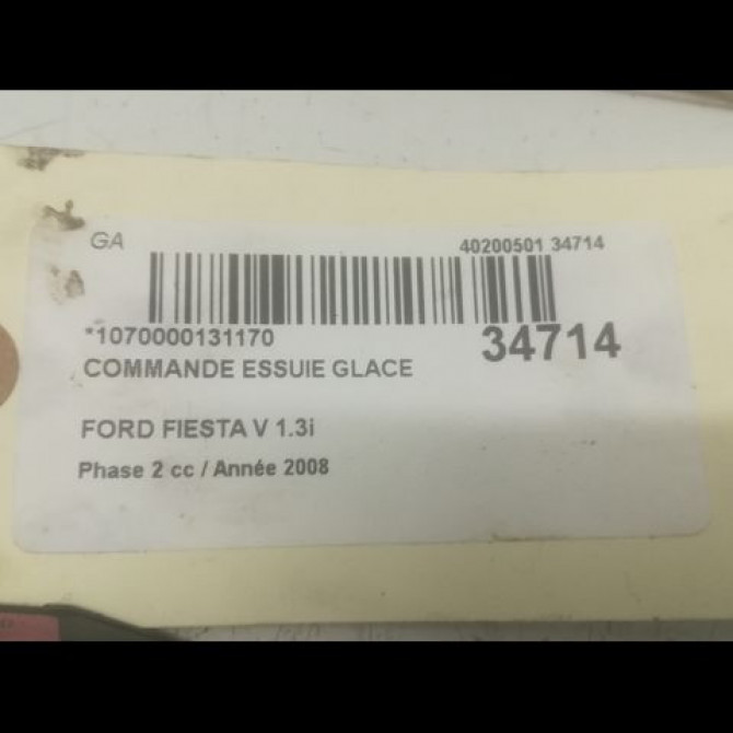 Commande essuie glace occasion FORD FIESTA V Phase 2 10-2005->10-2008 1.3i 3