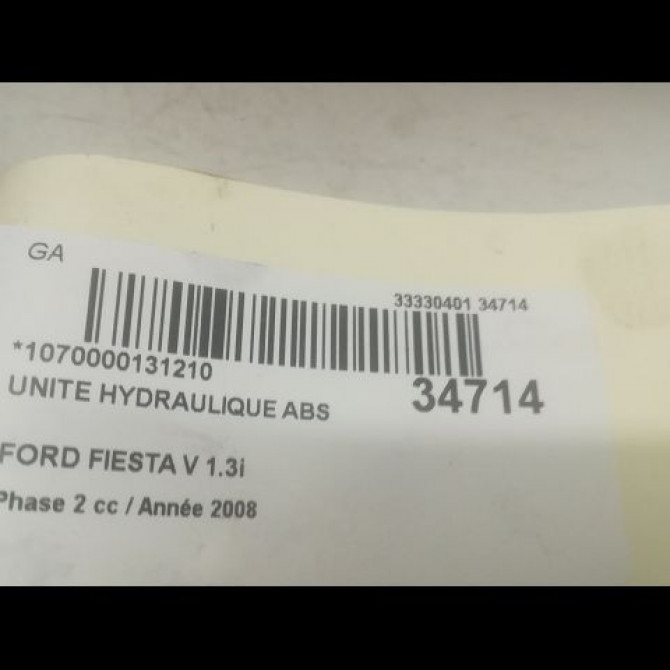Unité hydraulique ABS occasion FORD FIESTA V Phase 2 10-2005->10-2008 1.3i 1467717 3