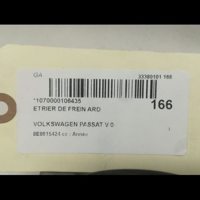 Etrier de frein arrière droit occasion VOLKSWAGEN PASSAT V 3