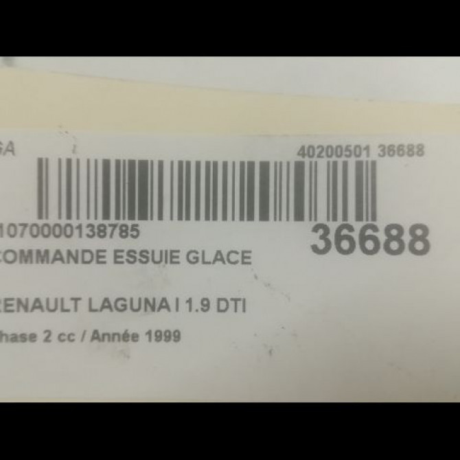 Commande essuie glace occasion RENAULT LAGUNA I Phase 2 04-1998->11-2000 1.9 DTI 7701045921 3