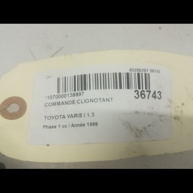 Commande clignotant occasion TOYOTA YARIS I Phase 1 04-1999->03-2003 1.3 8414052020 3