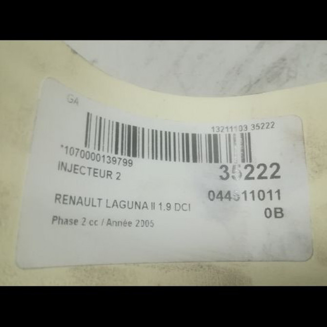 occasion RENAULT LAGUNA II Phase 2 03-2005->09-2007 1.9 DCI 110ch 8200100272 3