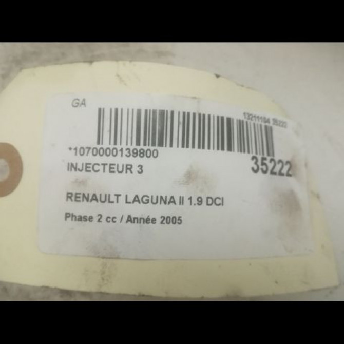 occasion RENAULT LAGUNA II Phase 2 03-2005->09-2007 1.9 DCI 110ch 8200100272 3