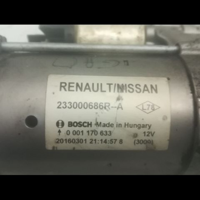 Démarreur occasion RENAULT TALISMAN Phase 1 09-2015->... 1.6 DCI 160ch 233003359R 3