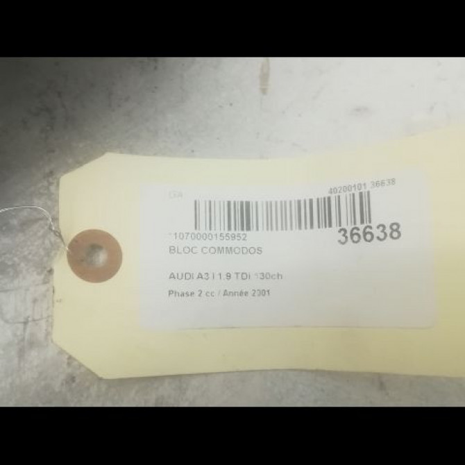 Bloc commodos occasion AUDI A3 I Phase 2 10-2000->06-2003 1.9 TDi 130ch 4