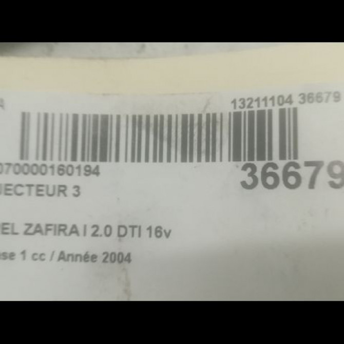 occasion OPEL ZAFIRA I Phase 1 03-1999->07-2005 2.0 DTI 16v 100ch 93171940 3