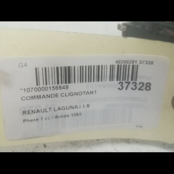 Commande clignotant occasion RENAULT LAGUNA I Phase 1 01-1994->04-1998 1.8 7701038421 3