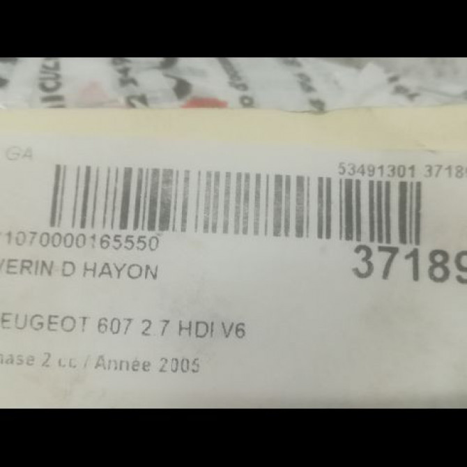 Verin droit hayon occasion PEUGEOT 607 Phase 2 09-2004->12-2010 2.7 HDI V6 204ch 8731H4 2