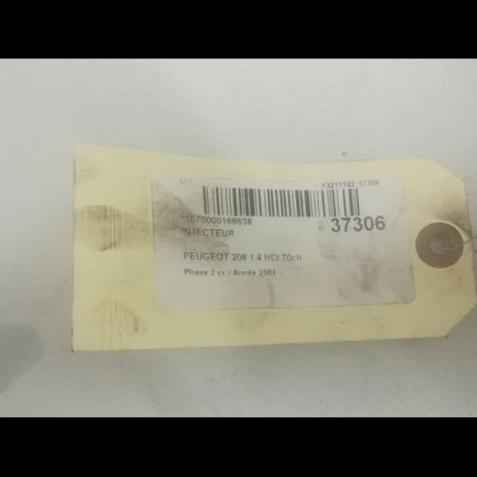 Injecteur occasion PEUGEOT 206 Phase 2 02-2003->02-2009 1.4 HDI 70ch 198089 2