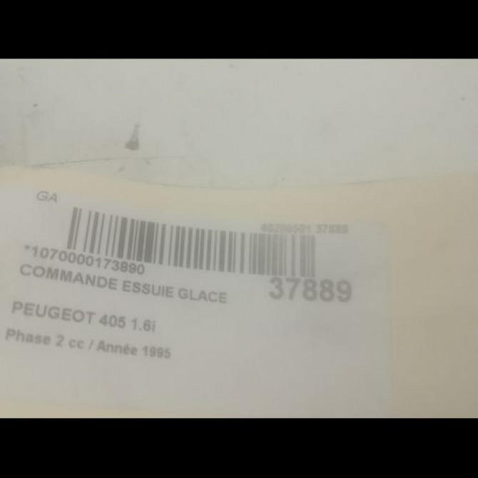 Commande essuie glace occasion PEUGEOT 405 Phase 2 07-1992->06-1996 1.6i 623969 3