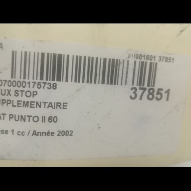 Feux stop supplementaire occasion FIAT PUNTO II Phase 1 10-1999->05-2003 60 735269368 2