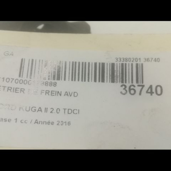 Etrier de frein avant droit occasion FORD KUGA II Phase 1 09-2012->... 2.0 TDCI 150ch 1835113 3