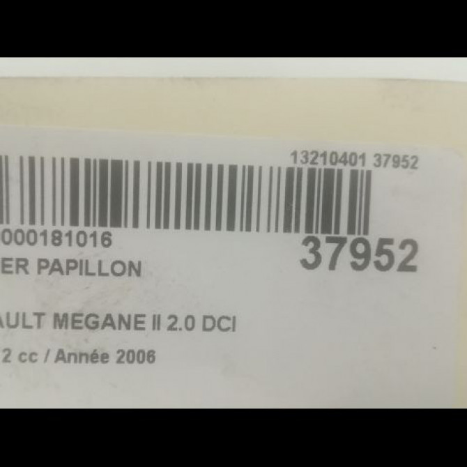 Boitier papillon occasion RENAULT MEGANE II Phase 2 01-2006->06-2009 2.0 DCI 150ch 3