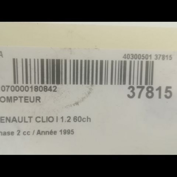 Compteur occasion RENAULT CLIO I Phase 2 03-1994->03-1996 1.2 60ch 7700831759 3