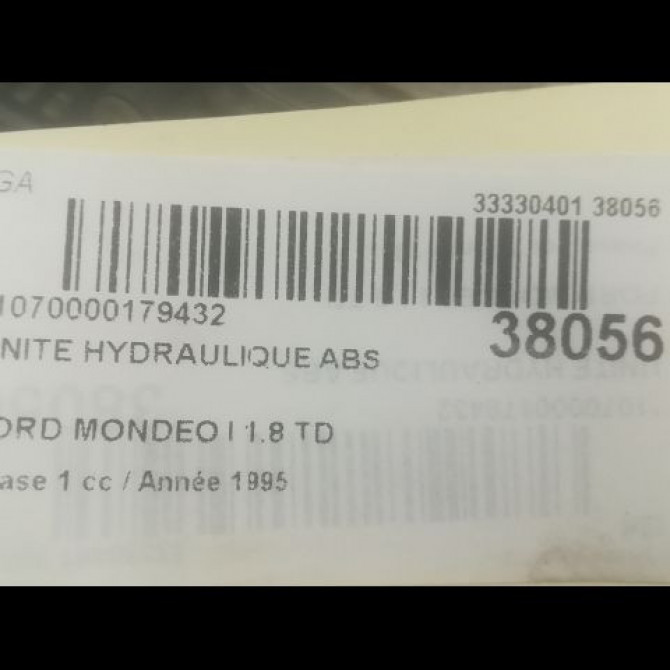 Unité hydraulique ABS occasion FORD MONDEO I Phase 1 01-1993->09-1996 1.8 TD 4