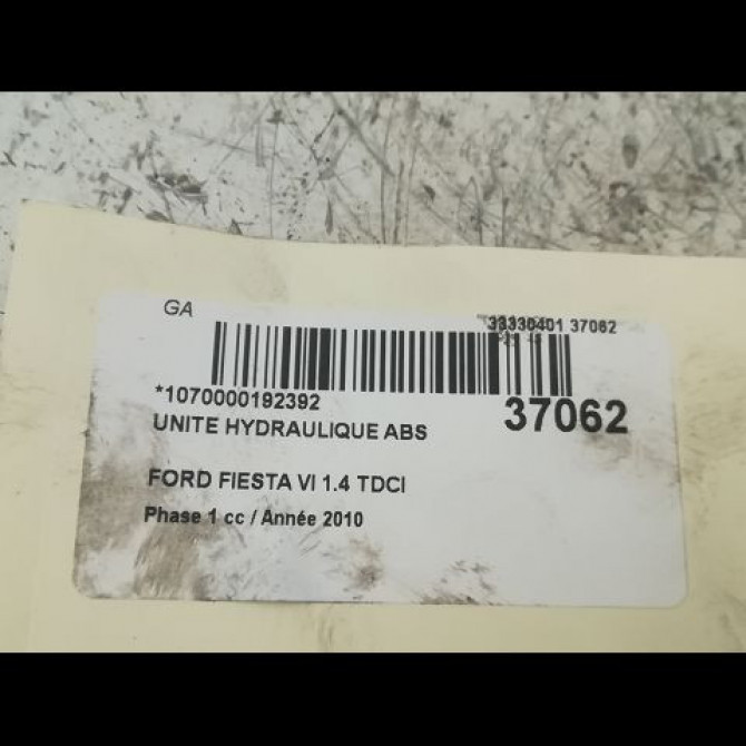 Unité hydraulique ABS occasion FORD FIESTA VI Phase 1 10-2008->11-2012 1.4 TDCI 68ch 1715773 4