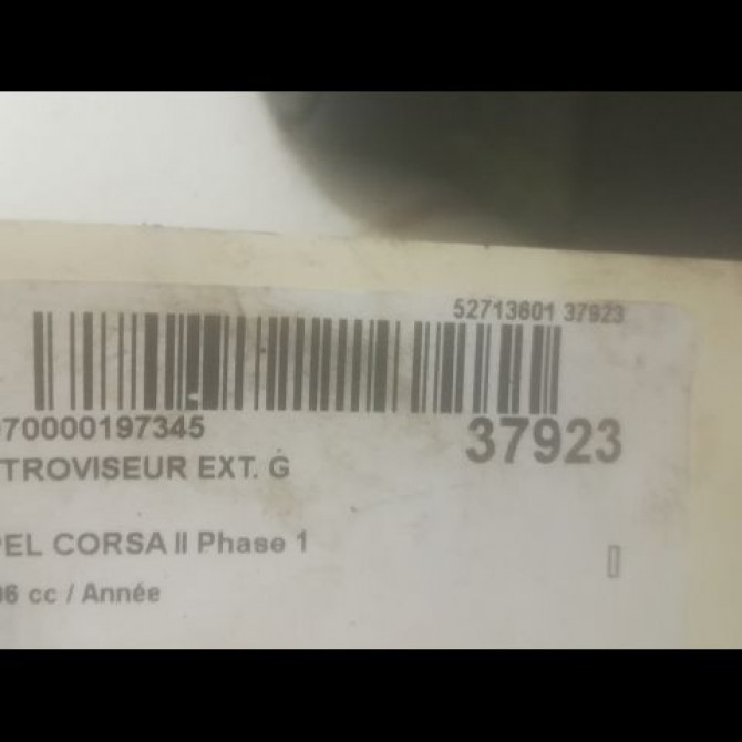 Retroviseur exterieur gauche occasion OPEL CORSA II Phase 1 03-1993->04-1997 90482039 3