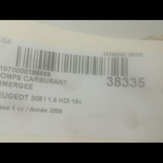 Pompe à carburant immergée occasion PEUGEOT 308 I Phase 1 09-2007->03-2011 1.6 HDI 16v 90ch 1525QW 3
