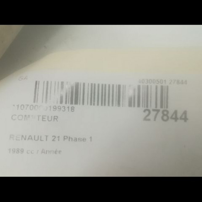 Compteur occasion RENAULT 21 Phase 1 01-1986->06-1989 3