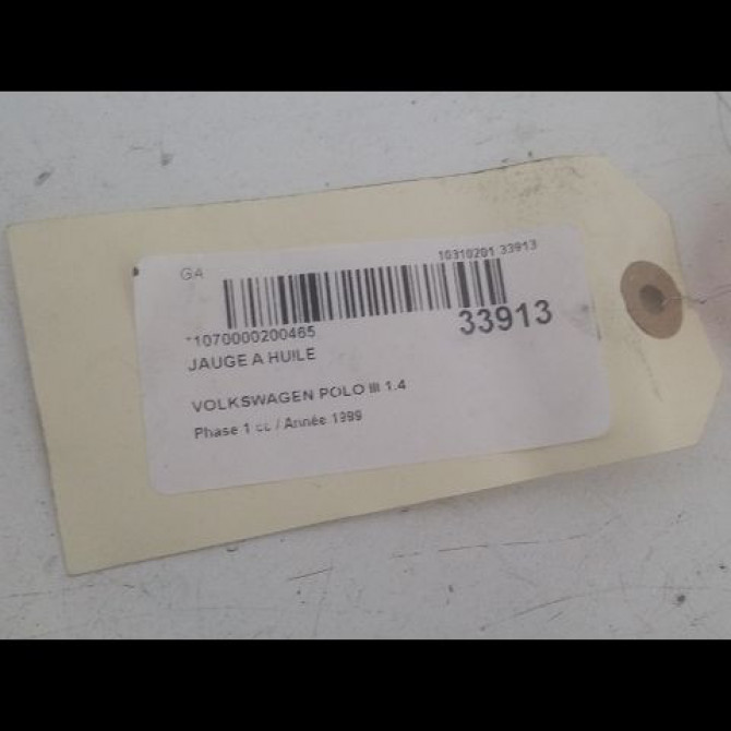 Jauge a huile occasion VOLKSWAGEN POLO III Phase 1 10-1994->11-1999 1.4 2