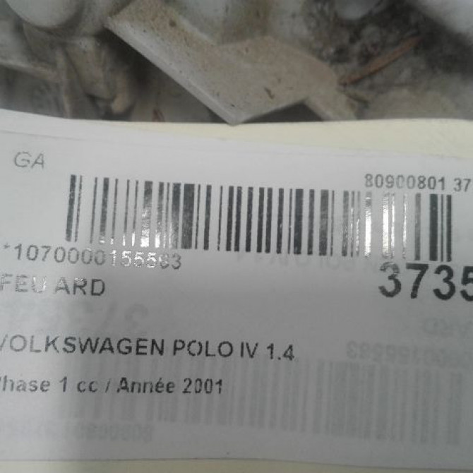 Feu arrière droit occasion VOLKSWAGEN POLO IV Phase 1 01-2002->05-2005 1.4 TDI 75ch 6Q6945096G 3
