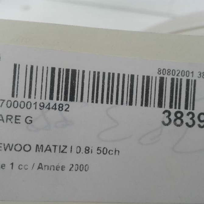 Phare gauche occasion DAEWOO MATIZ I Phase 1 07-1998->12-2000 0.8i 50ch 93741269 3