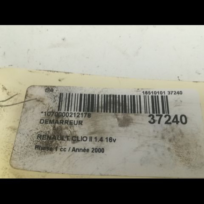 Démarreur occasion RENAULT CLIO II Phase 1 03-1998->06-2001 1.4 16v 8200266777 4