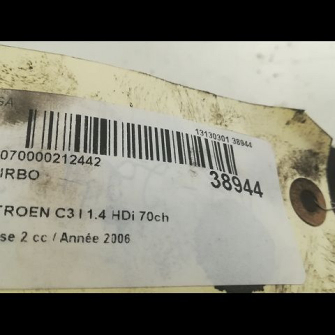 Turbo occasion CITROEN C3 I Phase 2 10-2005->12-2010 1.4 HDi 70ch 3