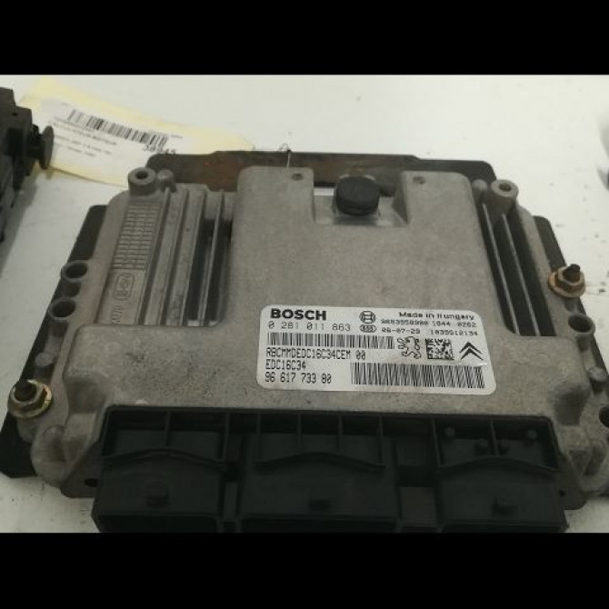 Calculateur moteur occasion PEUGEOT 307 Phase 2 06-2005->03-2008 1.6 HDI 16v 90ch 1940JK 3