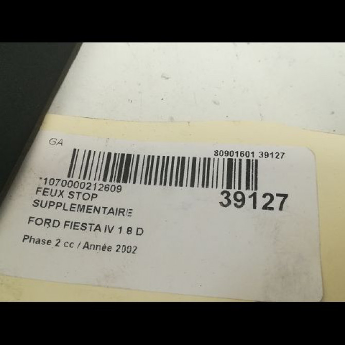 Feux stop supplementaire occasion FORD FIESTA IV Phase 2 09-1999->09-2002 1.8 D 1097565 3