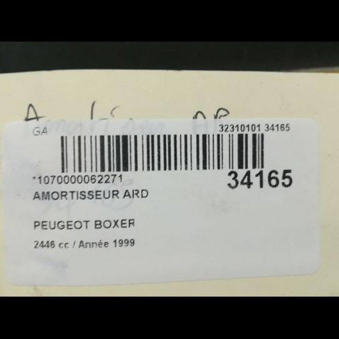 Amortisseur arrière droit occasion PEUGEOT BOXER II Phase 1 02-2002->06-2006 5206VS 3