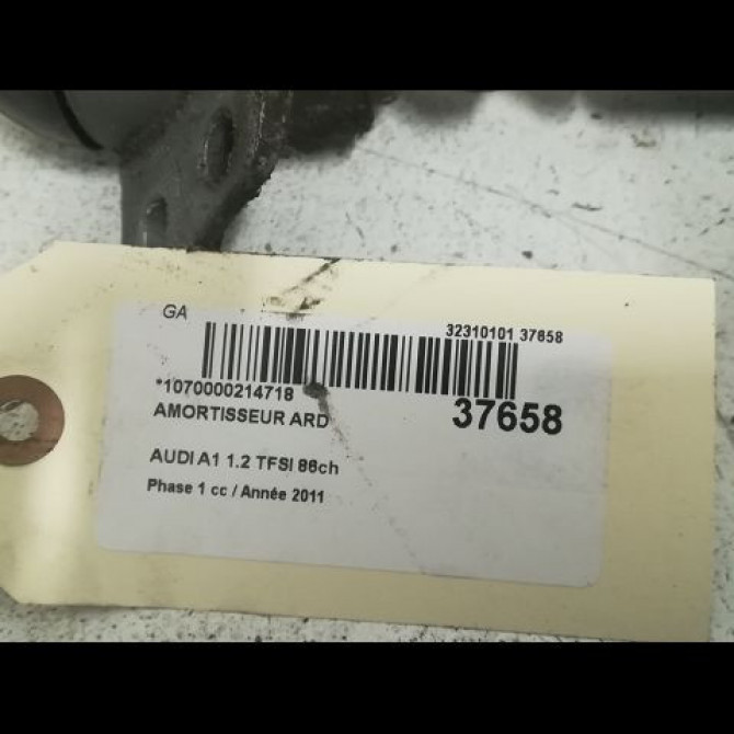 Amortisseur arrière droit occasion AUDI A1 Phase 1 06-2010->03-2015 1.2 TFSI 86ch 6R0513025AK 2