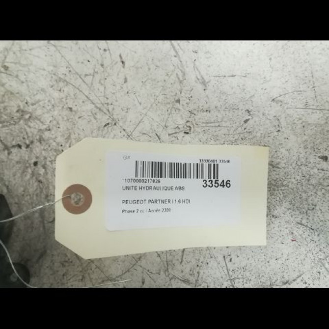 Unité hydraulique ABS occasion PEUGEOT PARTNER I Phase 2 11-2002->05-2008 1.6 HDI 75ch 4541FG 2