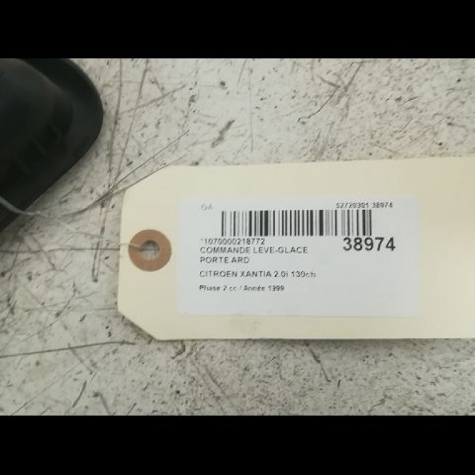 Commande leve-glace porte arrière droite occasion CITROEN XANTIA Phase 2 12-1997->06-2001 2.0i 130ch 6552NW 3