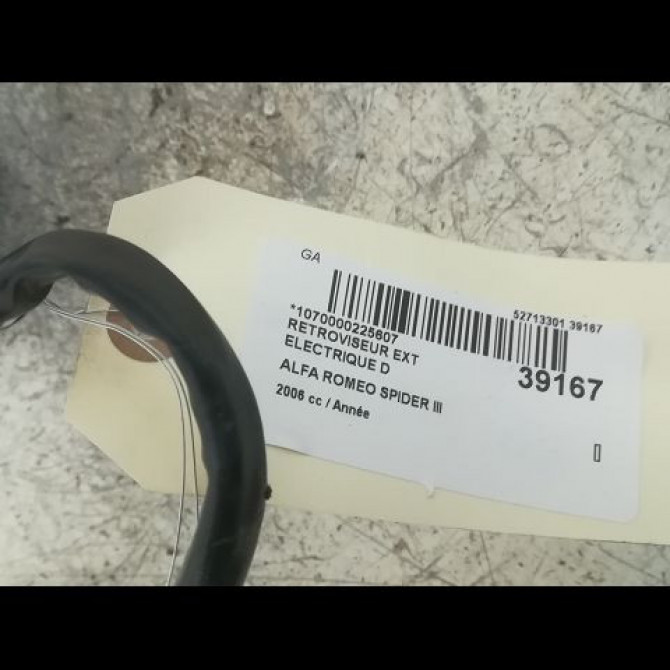 Retroviseur exterieur electrique droit occasion ALFA ROMEO SPIDER III Phase 1 09-2006->12-2010 156070449 4