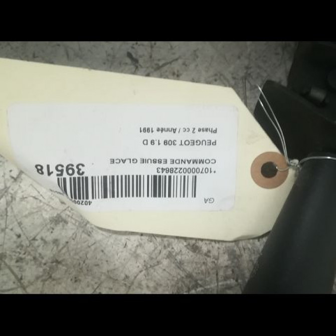 Commande essuie glace occasion PEUGEOT 309 Phase 2 07-1989->12-1993 1.9 D 3
