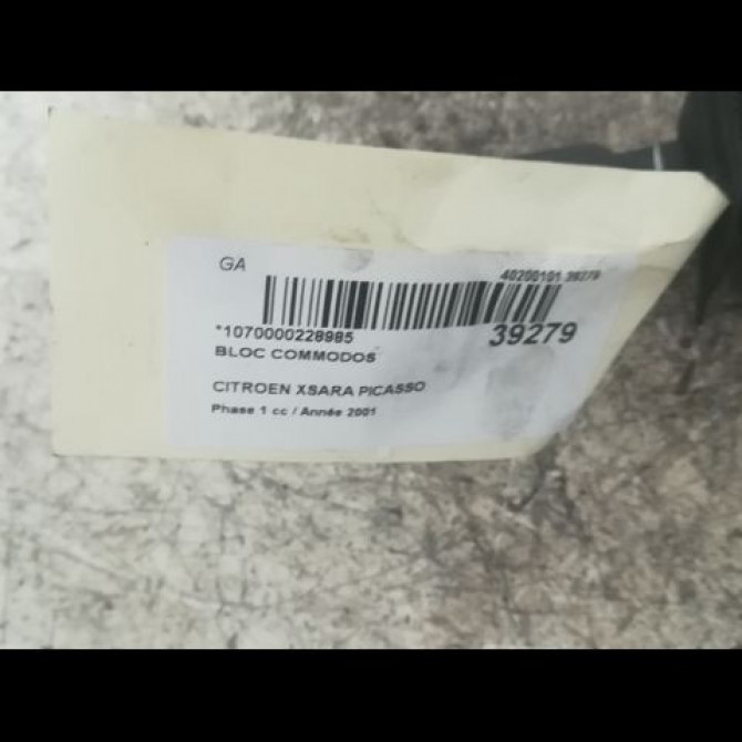 Commande essuie glace occasion CITROEN XSARA PICASSO Phase 1 12-1999->02-2004 2.0 HDi 90ch 3