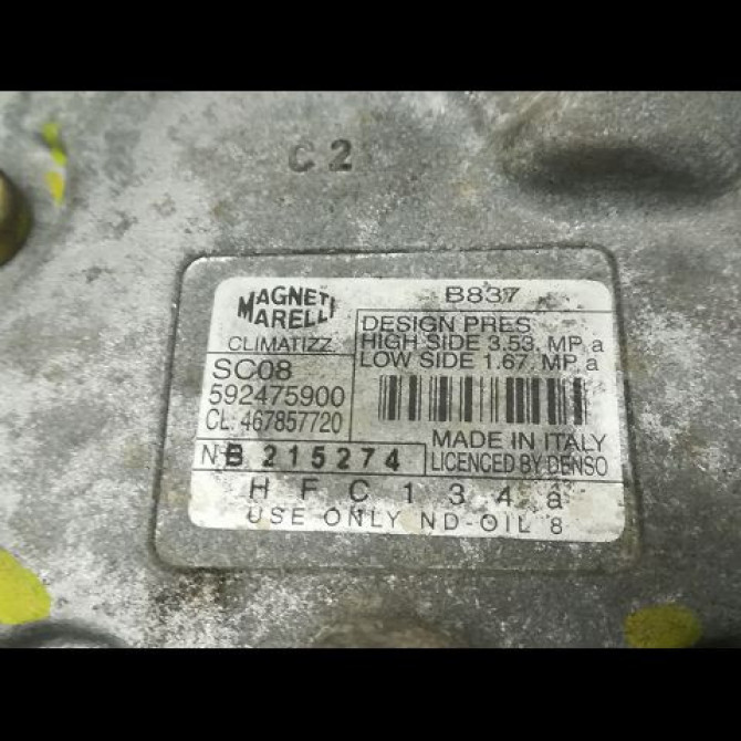 Compresseur air conditionne occasion FIAT PUNTO II Phase 1 10-1999->05-2003 60 46785772 5