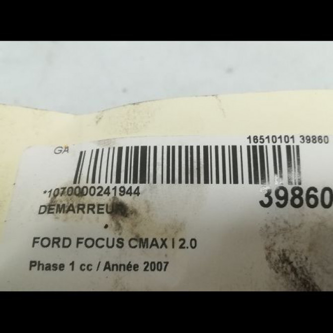 Démarreur occasion FORD FOCUS CMAX I Phase 1 09-2003->03-2007 2.0 TDCI 16v 135ch 4