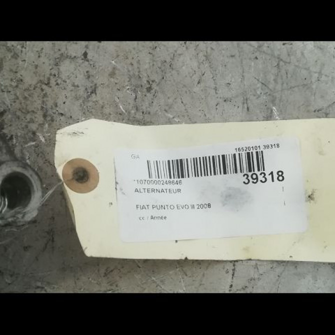 Alternateur occasion FIAT PUNTO EVO III 71794523 5