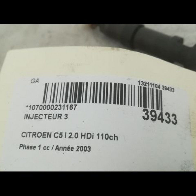 occasion CITROEN C5 I Phase 1 03-2001->09-2004 2.0 HDi 110ch 3