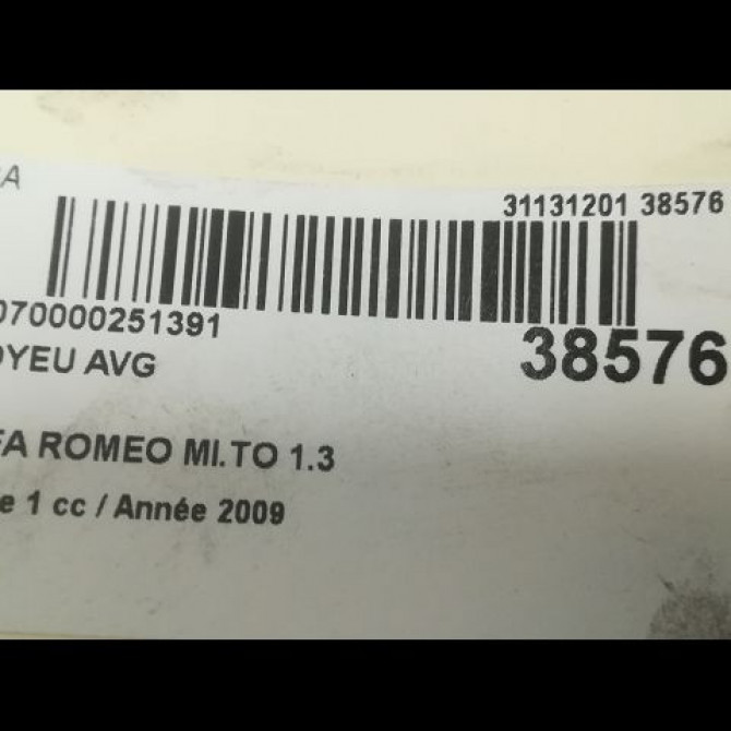 Moyeu avg occasion ALFA ROMEO MI.TO MI.TO Phase 1 2008-09-01->2016-12-31 1.3 JTDM 85ch 71745047 3