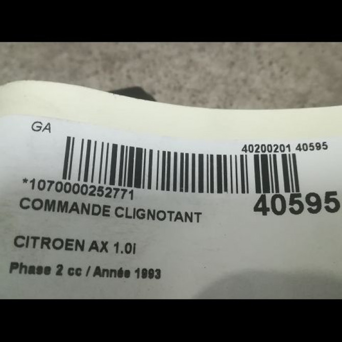 Commande clignotant occasion CITROEN AX Phase 2 07-1991->06-1998 1.0i 625359 3